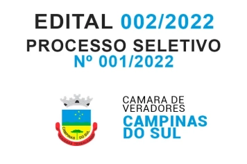 Edital Processo Seletivo 002 2022